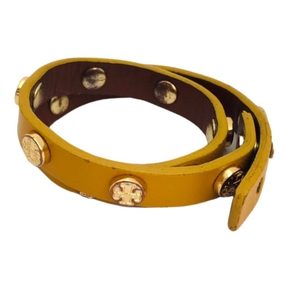 TORY BURCH • Double Wrap Logo Bracelet - Picture 8 of 9